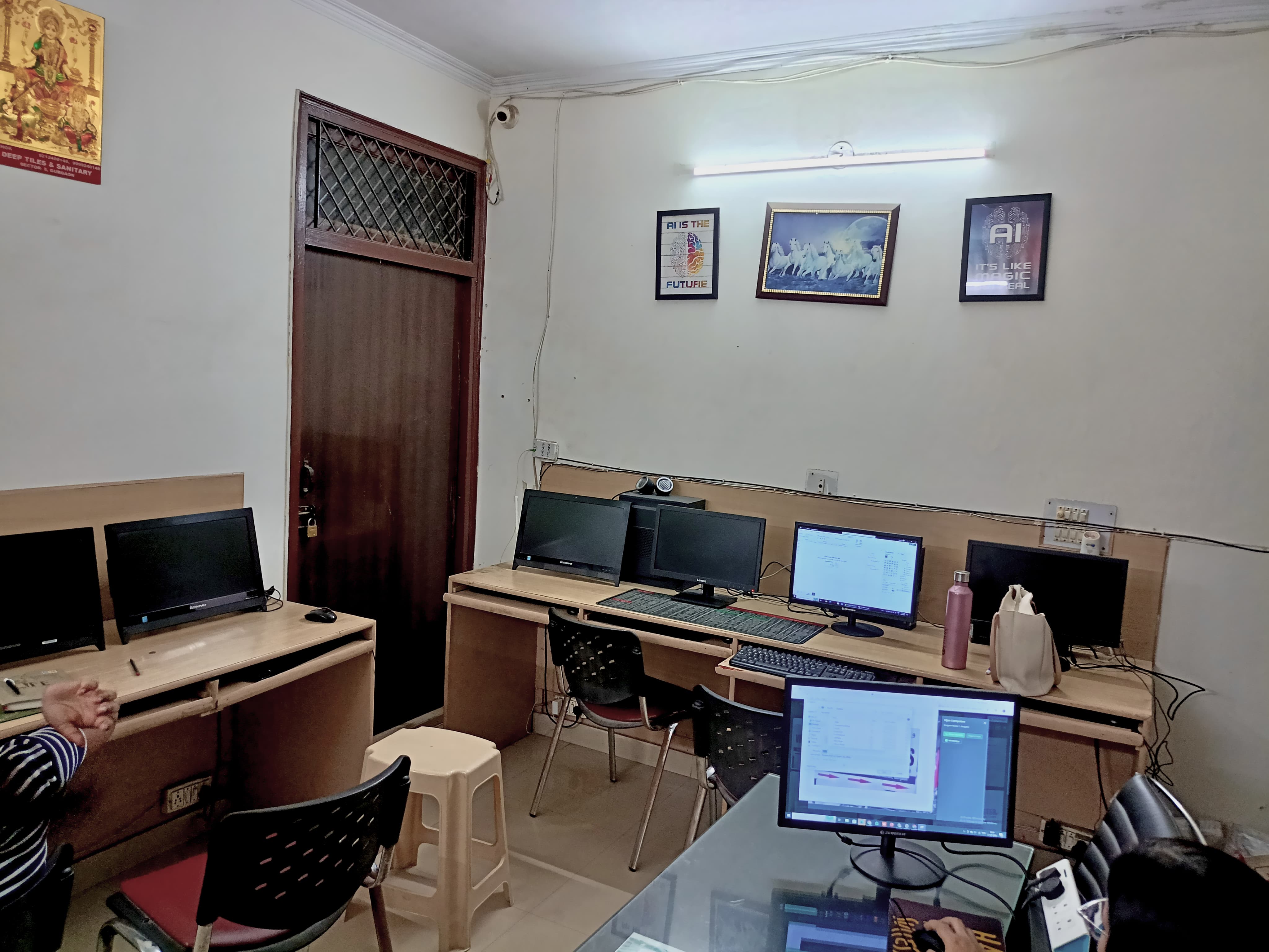 Students learning at Vijan Computers